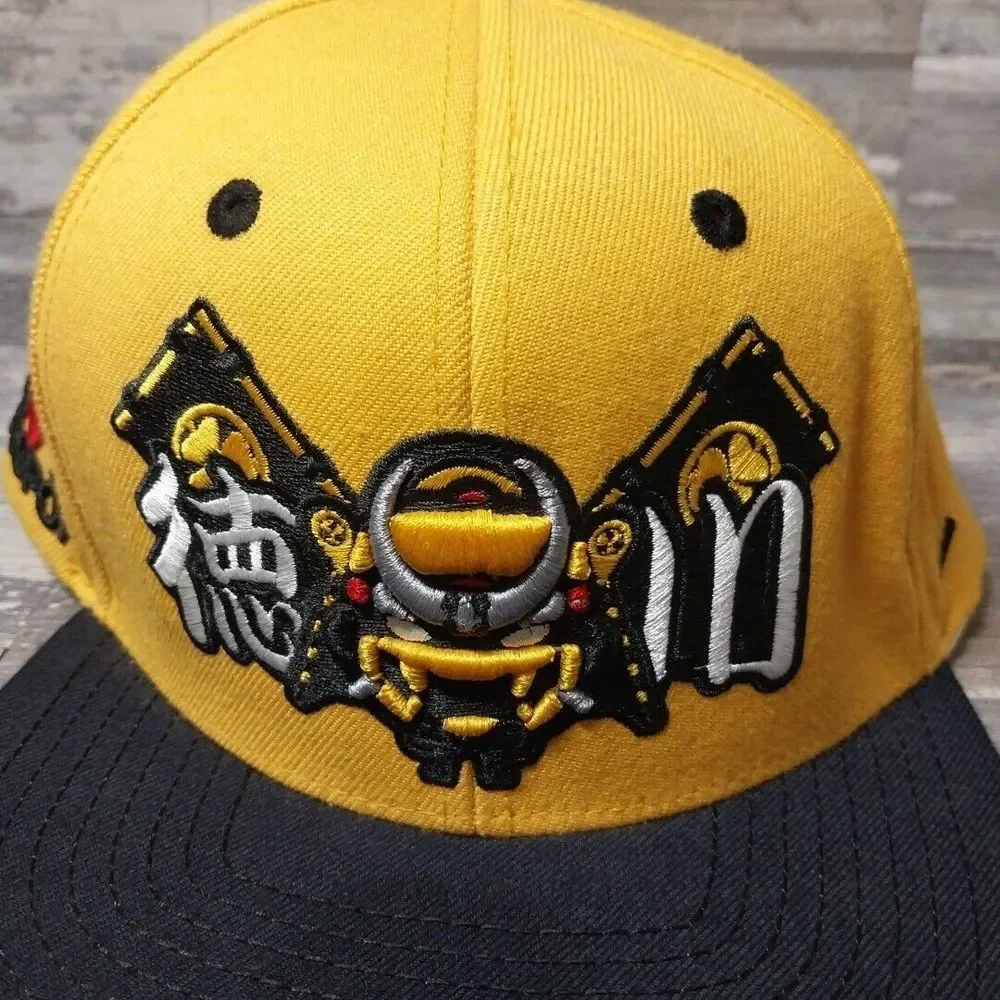 Kusopop Hat Snapback I💓Kusopop I💓ME⭐I💓⭐KUSOPOP ZEPHYR Yellow‎ Black